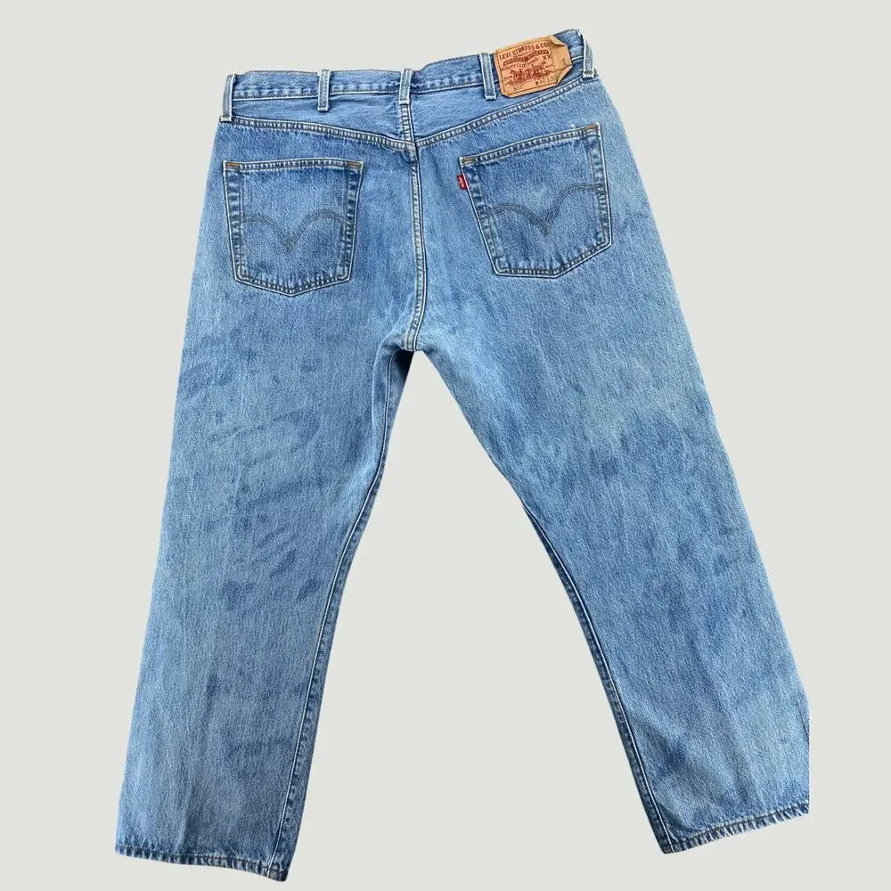 Levi’s 501 Button Fly Jeans Vintage Wash Straight Leg Men’s 40x30 USA